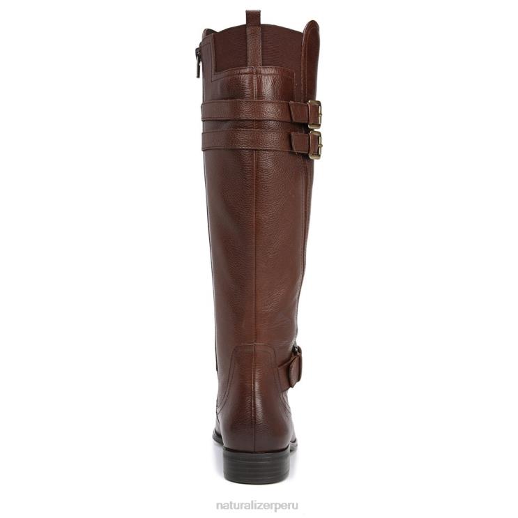 mujer Naturalizer barra de chocolate de cuero botas hasta la rodilla de pantorrilla ancha jessie RTZ4T272 - Imagen 6