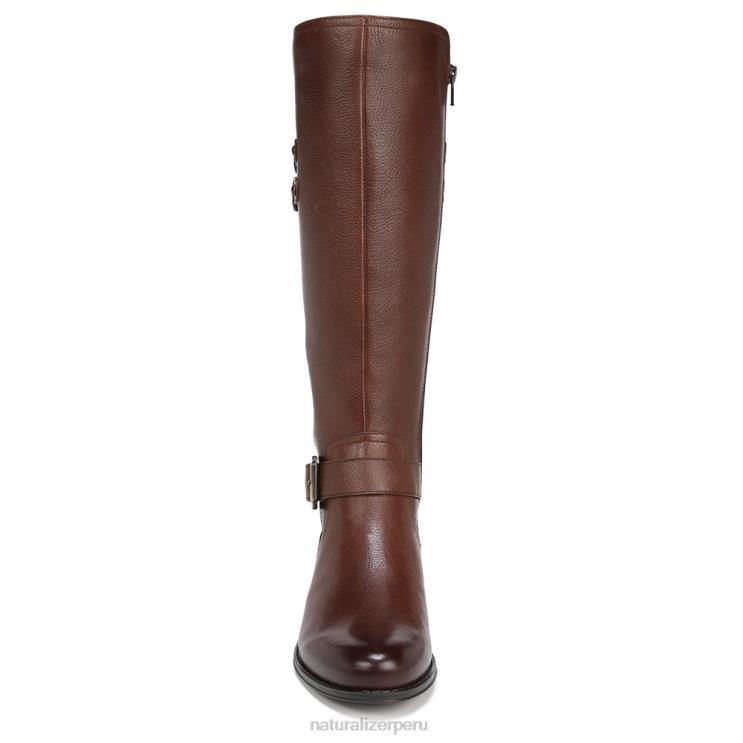 mujer Naturalizer barra de chocolate de cuero botas hasta la rodilla jessie RTZ4T278 - Imagen 5