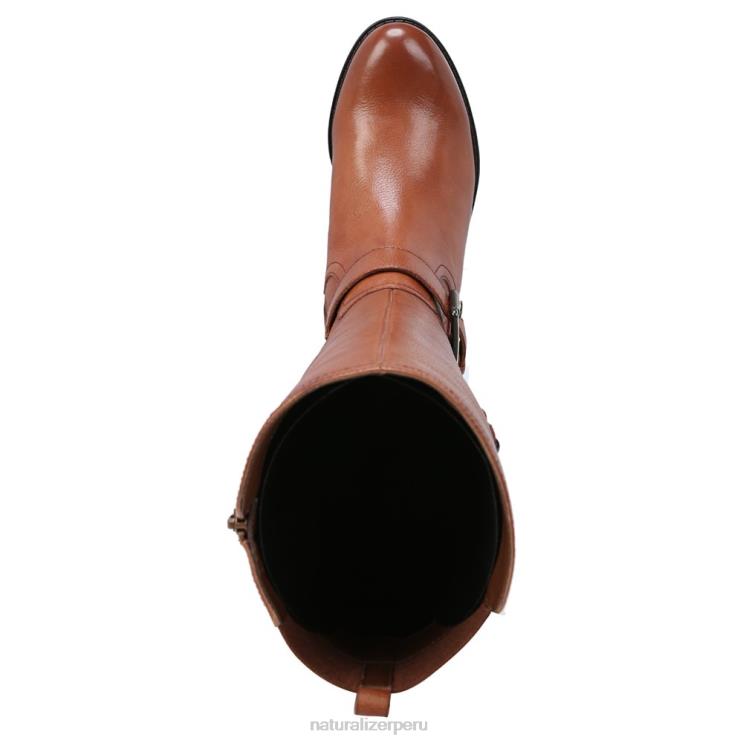 mujer Naturalizer cuero de pan de plátano botas hasta la rodilla de pantorrilla ancha jessie RTZ4T273 - Imagen 4