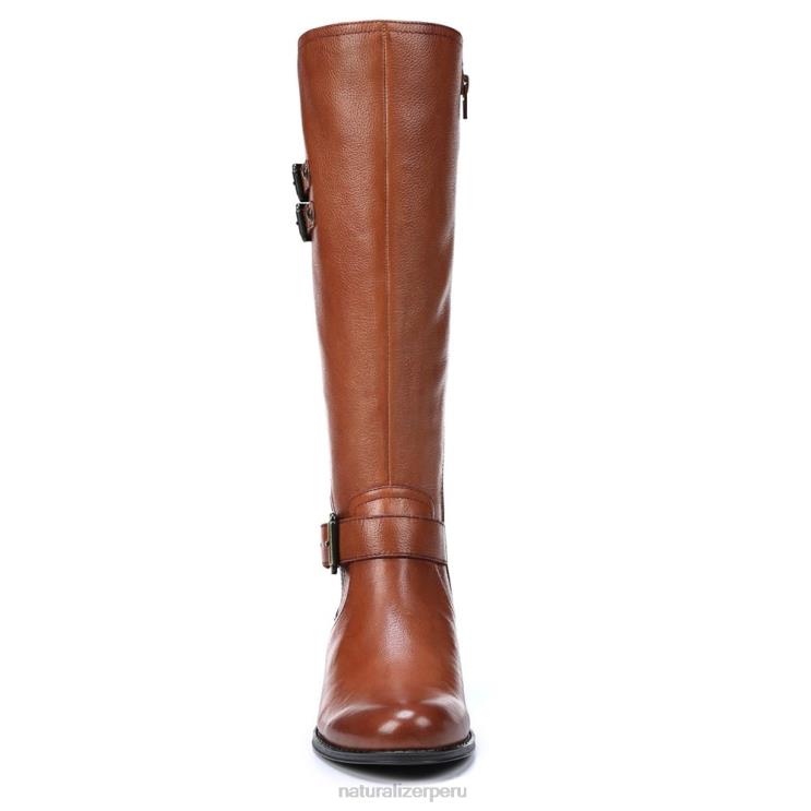 mujer Naturalizer cuero de pan de plátano botas hasta la rodilla de pantorrilla ancha jessie RTZ4T273 - Imagen 5