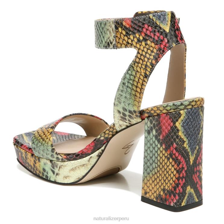 mujer Naturalizer cuero de serpiente múltiple sandalia de vestir jaselle 27 edit RTZ4T212 - Imagen 9