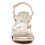 mujer Naturalizer cuero dorado claro sandalia de vestir luisa RTZ4T227 - Imagen 5