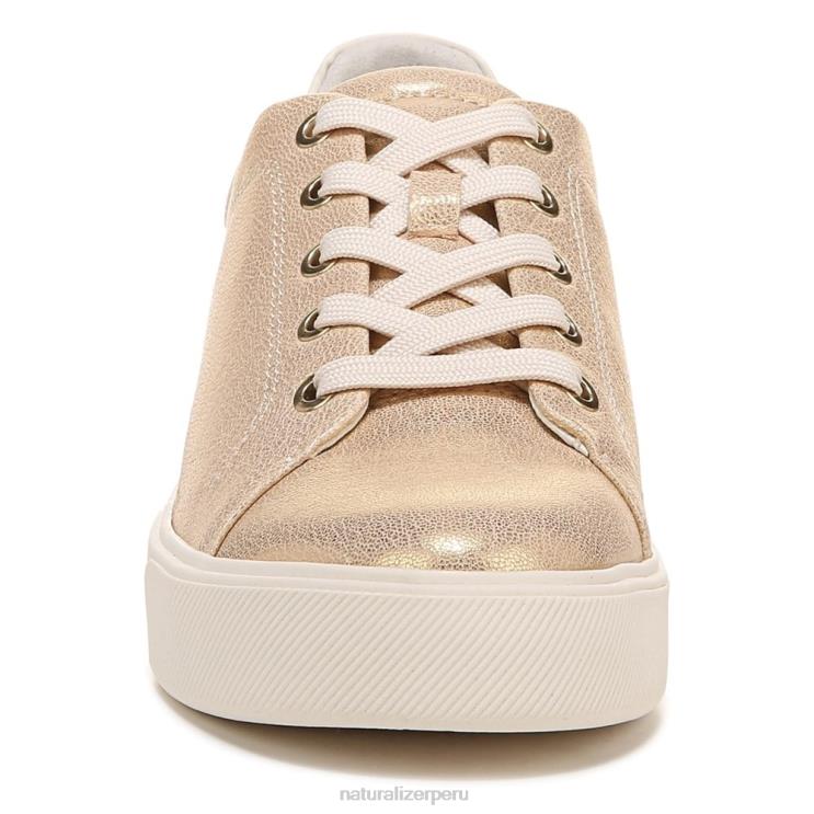 mujer Naturalizer cuero dorado tenis morrison 2.0 con cordones RTZ4T94 - Imagen 5