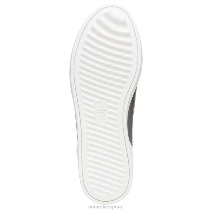 mujer Naturalizer cuero malla plata/peltre zapatillas sin cordones 27 edit valda RTZ4T281 - Imagen 7