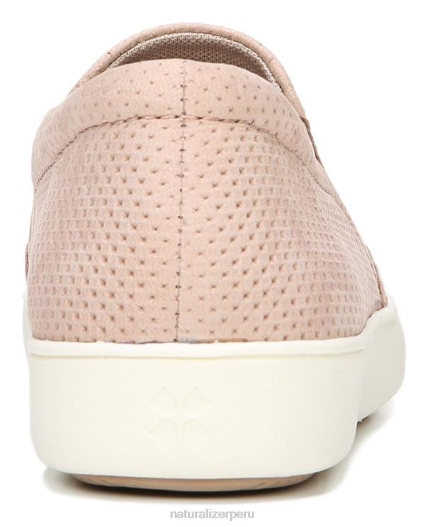 mujer Naturalizer cuero malva marianne slip en la zapatilla de deporte RTZ4T512 - Imagen 6
