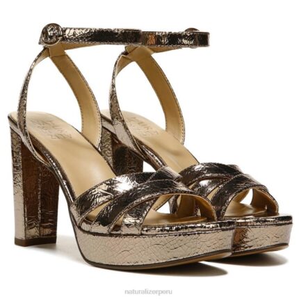 mujer Naturalizer cuero marron luna sandalia de vestir mallory RTZ4T495
