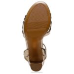 mujer Naturalizer cuero marron luna sandalia de vestir mallory RTZ4T495 - Imagen 7