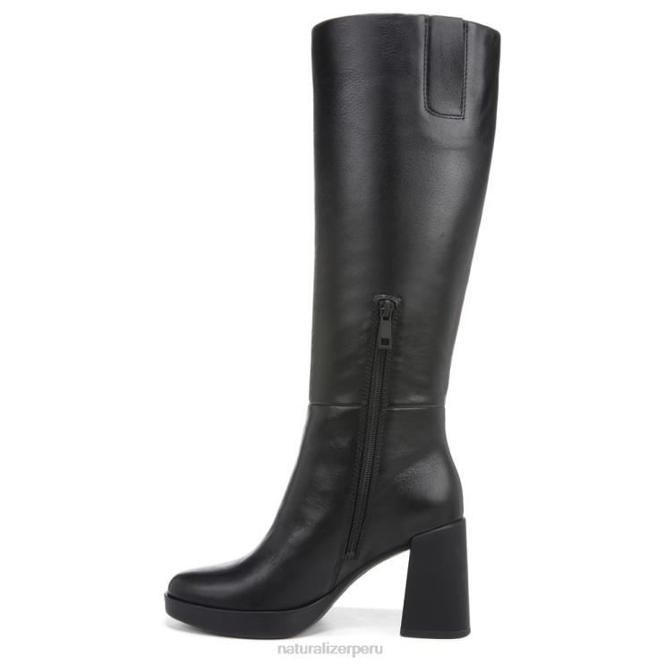 mujer Naturalizer cuero negro bota alta hasta la rodilla gen n align RTZ4T373 - Imagen 3