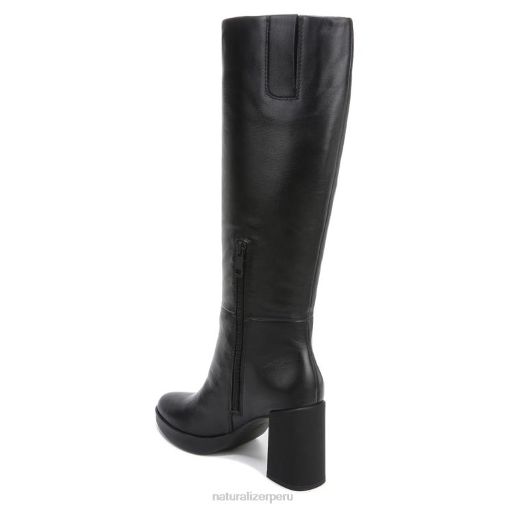 mujer Naturalizer cuero negro bota alta hasta la rodilla gen n align RTZ4T373 - Imagen 8