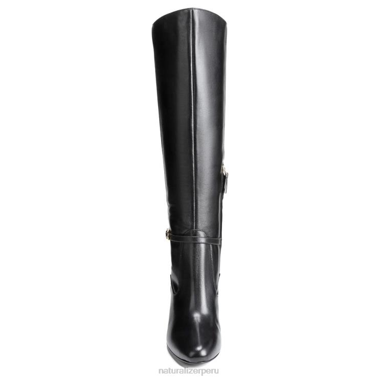 mujer Naturalizer cuero negro bota alta henny hasta la rodilla RTZ4T627 - Imagen 5