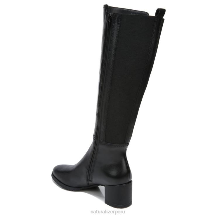 mujer Naturalizer cuero negro bota impermeable hasta la rodilla brent RTZ4T240 - Imagen 8