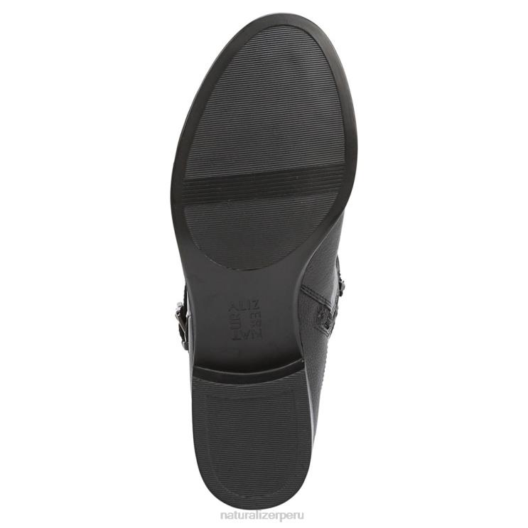 mujer Naturalizer cuero negro botas hasta la rodilla de pantorrilla ancha jessie RTZ4T271 - Imagen 7