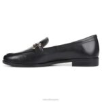 mujer Naturalizer cuero negro holgazán stevie RTZ4T260 - Imagen 3