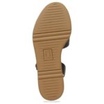mujer Naturalizer cuero negro sandalia con cuña brynn RTZ4T362 - Imagen 7