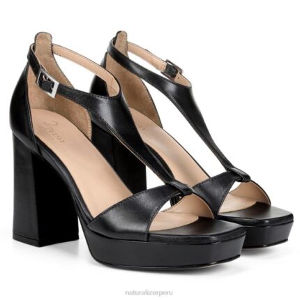 mujer Naturalizer cuero negro sandalia de vestir 27 edit jae RTZ4T676