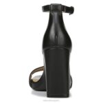 mujer Naturalizer cuero negro sandalia de vestir alegría RTZ4T65 - Imagen 6