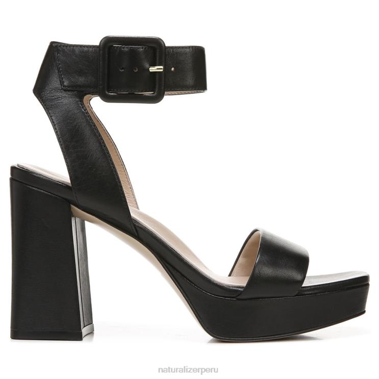mujer Naturalizer cuero negro sandalia de vestir jaselle 27 edit RTZ4T213 - Imagen 2