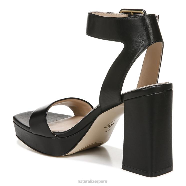 mujer Naturalizer cuero negro sandalia de vestir jaselle 27 edit RTZ4T213 - Imagen 8