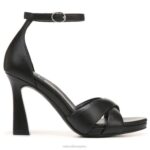 mujer Naturalizer cuero negro sandalia de vestir lizbeth RTZ4T220 - Imagen 2