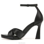 mujer Naturalizer cuero negro sandalia de vestir lizbeth RTZ4T220 - Imagen 3