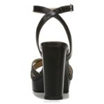 mujer Naturalizer cuero negro sandalia de vestir mallory RTZ4T492 - Imagen 6
