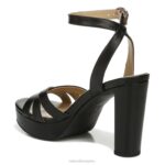 mujer Naturalizer cuero negro sandalia de vestir mallory RTZ4T492 - Imagen 9