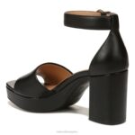 mujer Naturalizer cuero negro sandalia de vestir perlada RTZ4T341 - Imagen 8