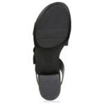 mujer Naturalizer cuero negro sandalia RTZ4T244 - Imagen 7