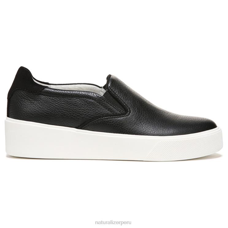 mujer Naturalizer cuero negro zapatillas sin cordones marianne 2.0 RTZ4T353 - Imagen 2