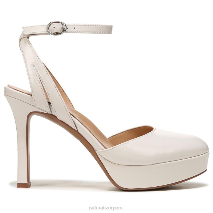 mujer Naturalizer cuero perlado satinado zapatos de tacón con correa en el tobillo clarice RTZ4T172 - Imagen 2