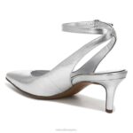 mujer Naturalizer cuero plateado bomba eliya RTZ4T670 - Imagen 8