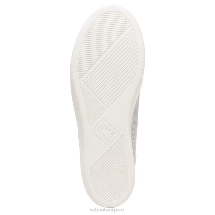 mujer Naturalizer cuero plateado tenis morrison 2.0 con cordones RTZ4T93 - Imagen 7