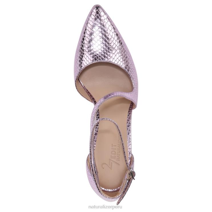 mujer Naturalizer cuero rosa morado 27 editar bomba abilyn RTZ4T132 - Imagen 4