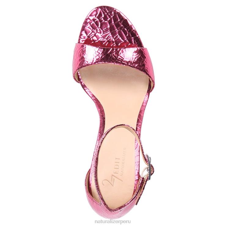 mujer Naturalizer cuero rosa rojo Sandalia vestir violeta 27 edit RTZ4T141 - Imagen 4
