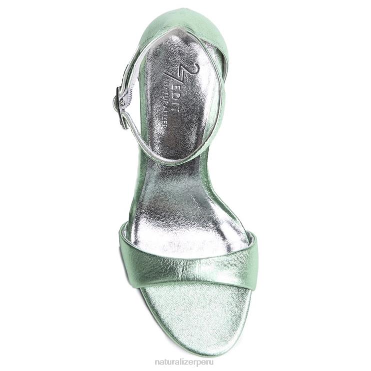 mujer Naturalizer cuero verde nenúfar Sandalia vestir violeta 27 edit RTZ4T142 - Imagen 4