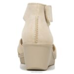 mujer Naturalizer gamuza de porcelana sandalia con cuña riviera RTZ4T157 - Imagen 6