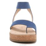 mujer Naturalizer nubuck sintético azul sandalia alma divina RTZ4T523 - Imagen 5