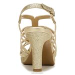 mujer Naturalizer oro brillo sintético sandalia de vestir baylor RTZ4T581 - Imagen 6