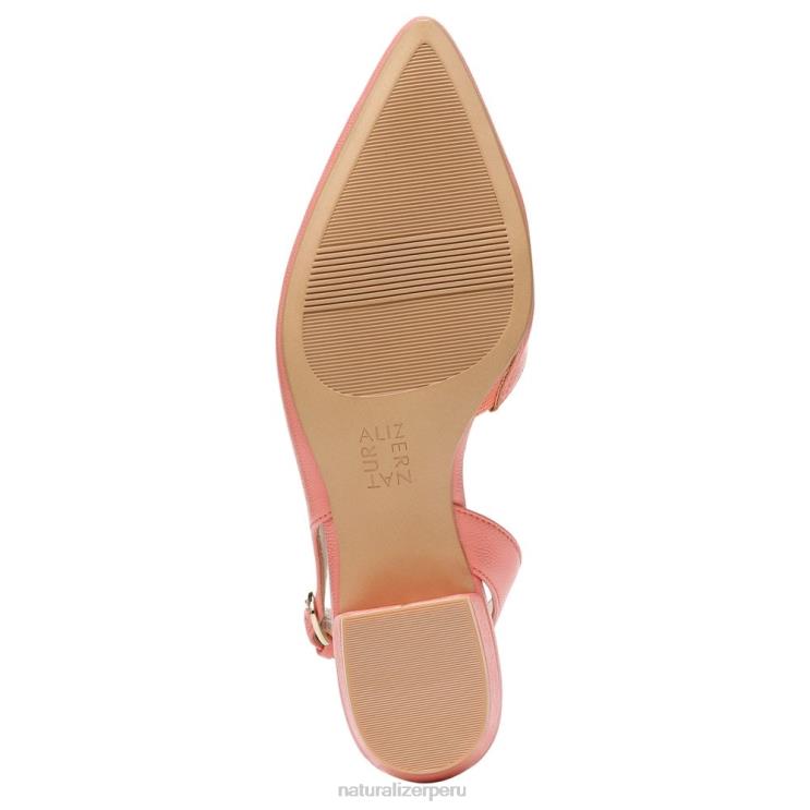 mujer Naturalizer piel de melocotón coral bancos puntiagudos planos RTZ4T90 - Imagen 7