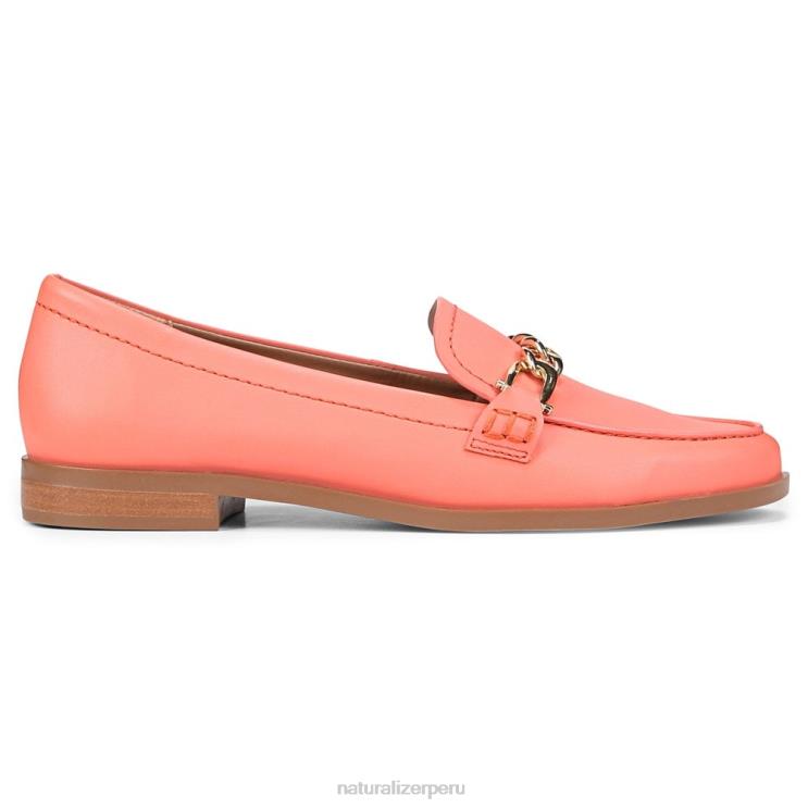 mujer Naturalizer piel de melocotón coral mocasín aserrador RTZ4T404 - Imagen 2