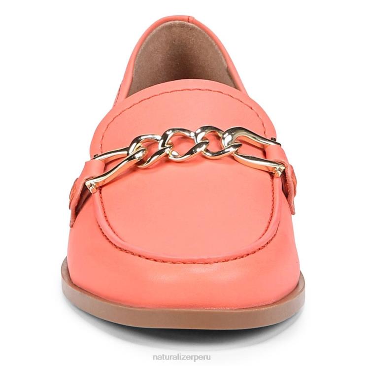 mujer Naturalizer piel de melocotón coral mocasín aserrador RTZ4T404 - Imagen 5