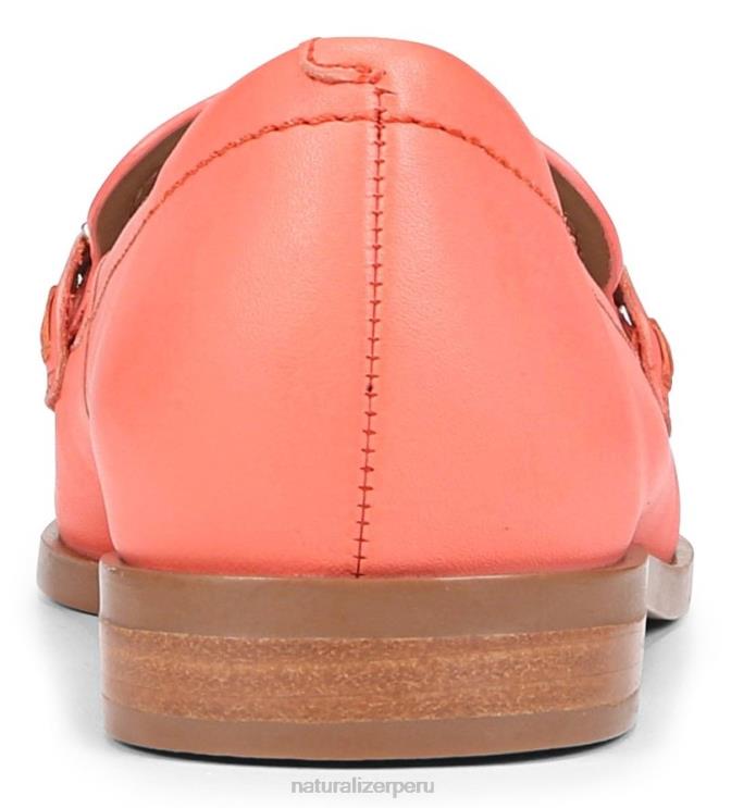 mujer Naturalizer piel de melocotón coral mocasín aserrador RTZ4T404 - Imagen 6