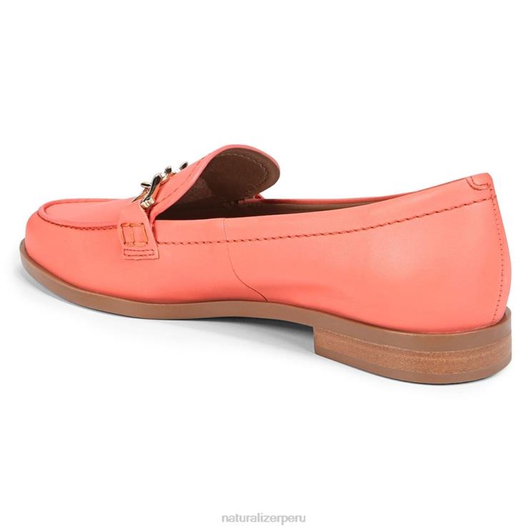 mujer Naturalizer piel de melocotón coral mocasín aserrador RTZ4T404 - Imagen 8