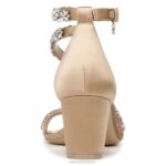 mujer Naturalizer pnina tela desnuda sandalia de vestir ahava RTZ4T305 - Imagen 6