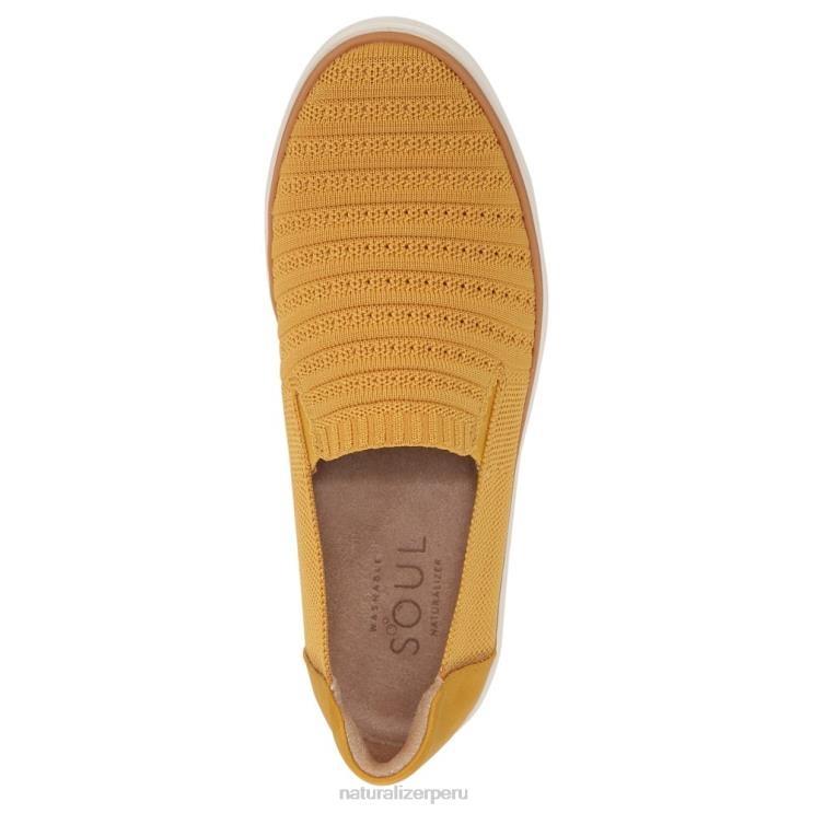 mujer Naturalizer sintético amarillo zapatillas sin cordones soul kemper RTZ4T335 - Imagen 4