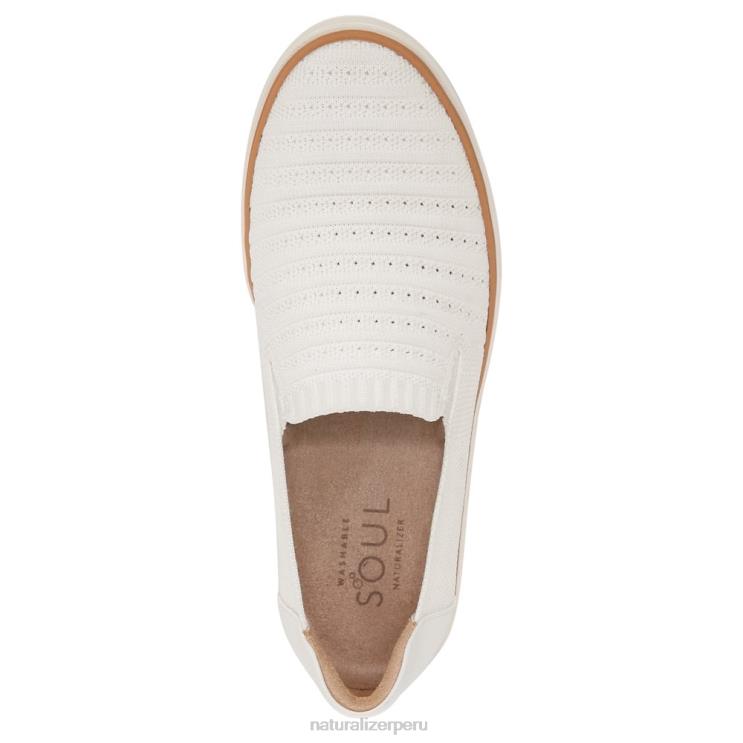 mujer Naturalizer sintético blanco zapatillas sin cordones soul kemper RTZ4T334 - Imagen 4