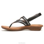mujer Naturalizer sintético liso negro sandalia soul soleada RTZ4T555 - Imagen 3