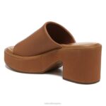 mujer Naturalizer sintético marrón sandalias Cassie RTZ4T622 - Imagen 8