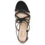 mujer Naturalizer sintético negro sandalia de vestir neón RTZ4T562 - Imagen 4