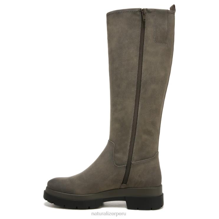 mujer Naturalizer sintético verde oliva oscuro bota alta hasta la rodilla soul orquídea RTZ4T612 - Imagen 3